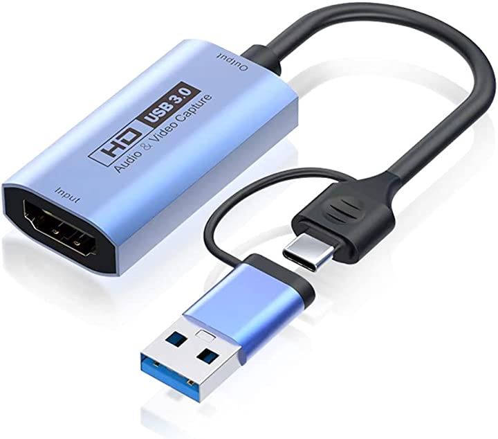 HDMI キャプチャーボード USB3.0対応 アダプタ ゲーム 録画 実況 配信 ライブ会議 PS4 Xbox Nintendo Switch 電源不要 720 1080P対応