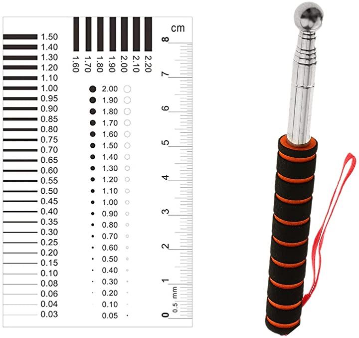 クラックスケール 打診棒 伸縮 打音 検査 メジャー 2個セット 計測用具 DIY・工具 花・ガーデン・DIY