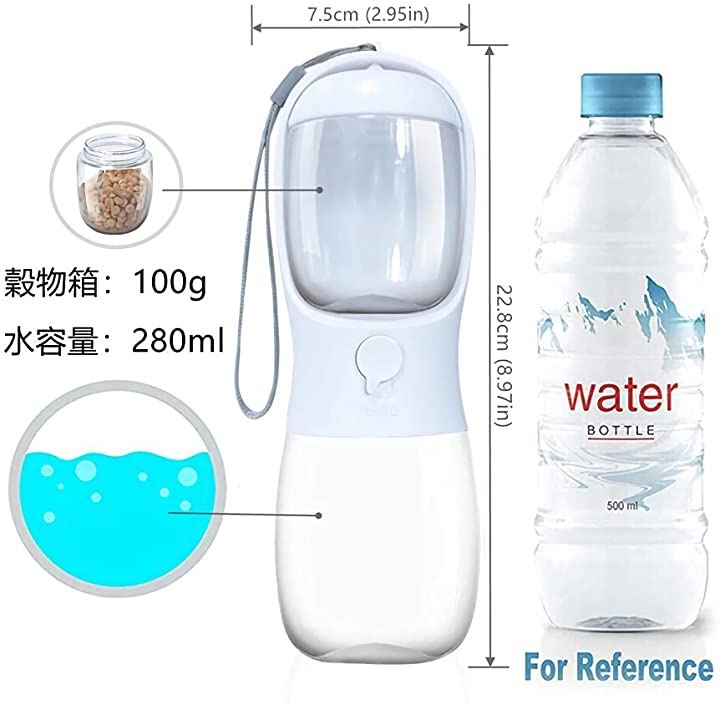 ポータブルウォーターボトル ペットの水筒 フィルター 活性炭 - その他