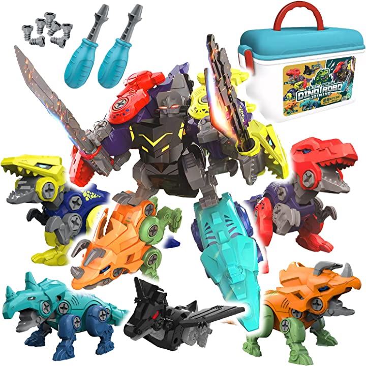 恐竜 組み立て おもちゃ 5個 合体セット 組立て説明書付き 手動ドライバー ままごと・ごっこ遊びトイ おもちゃ・ホビー・ゲーム