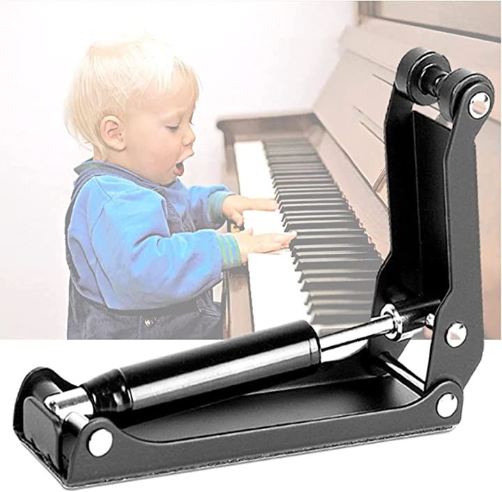 ピアノ フィンガーガード 蓋ストッパー 開閉補助具 指詰め 指挟み防止 パーツ・アクセサリー 楽器 CD・DVD・楽器(黒)