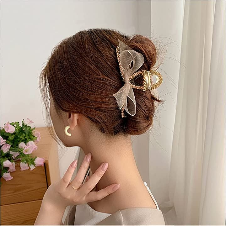 ヘアクリップ ヘアアクセサリー 髪飾り リボン 韓国 レトロ - 2