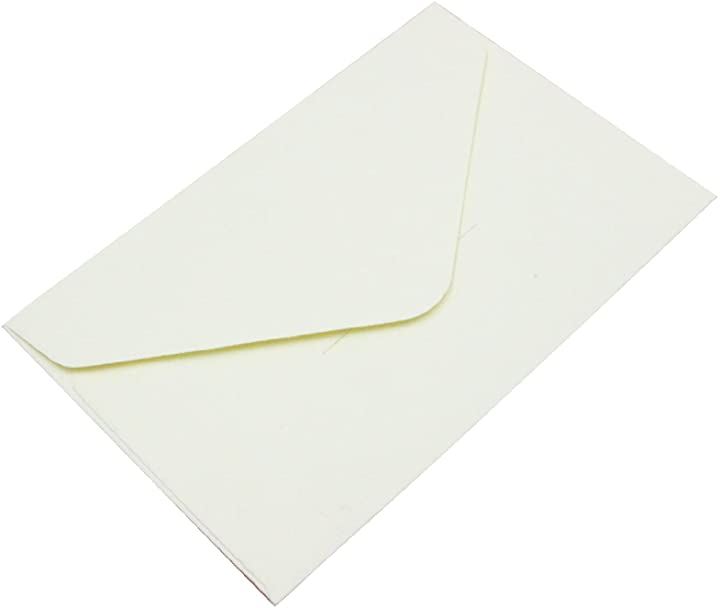 名刺 封筒 メッセージカード quoカード ミニ封筒 収納袋 白 100枚セット( 白 100枚セット)
