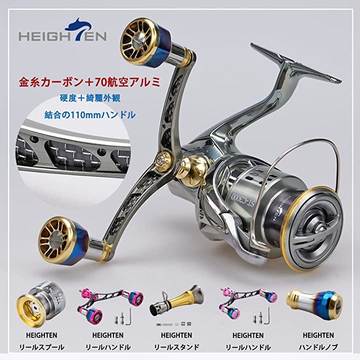 アウトレットショッピング 110mm リール ハンドル カーボン＆アルミ結合ハンドル シマノ Shimano ダイワ DAIW  日本超高品質-ssl.daikyogo.or.jp