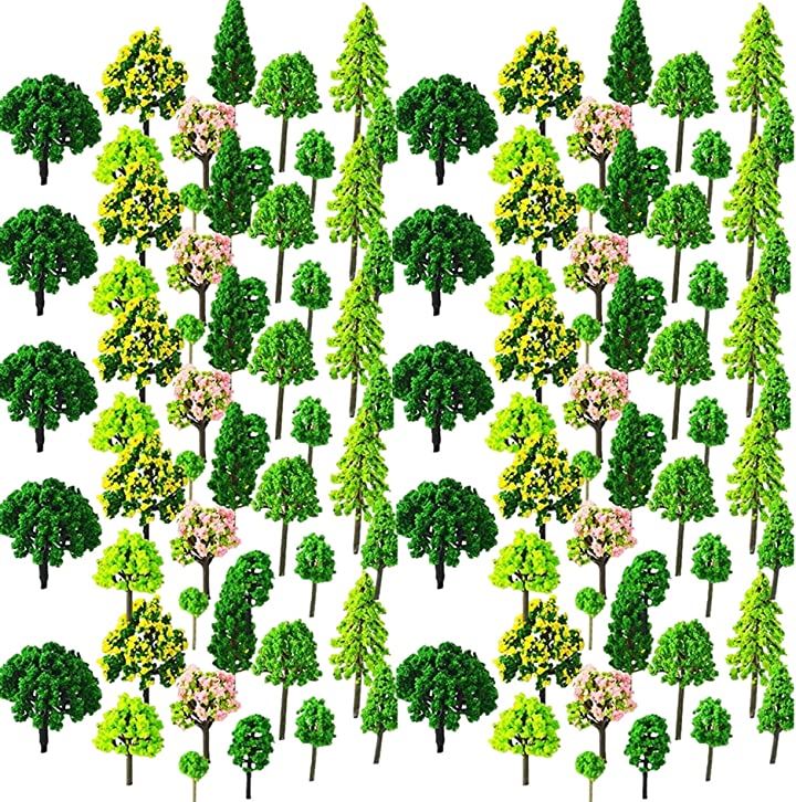 ジオラマ 森林 樹木 模型 モデルツリー 風景 Nゲージ 鉄道模型 趣味・コレクション おもちゃ・ホビー・ゲーム(樹木A・11種110本)