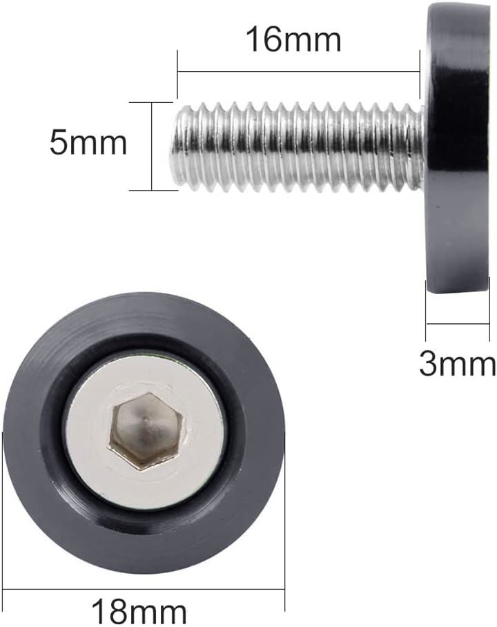 M6×18mmカラーメッキボルト2本 ゴールド 新登場 - パーツ