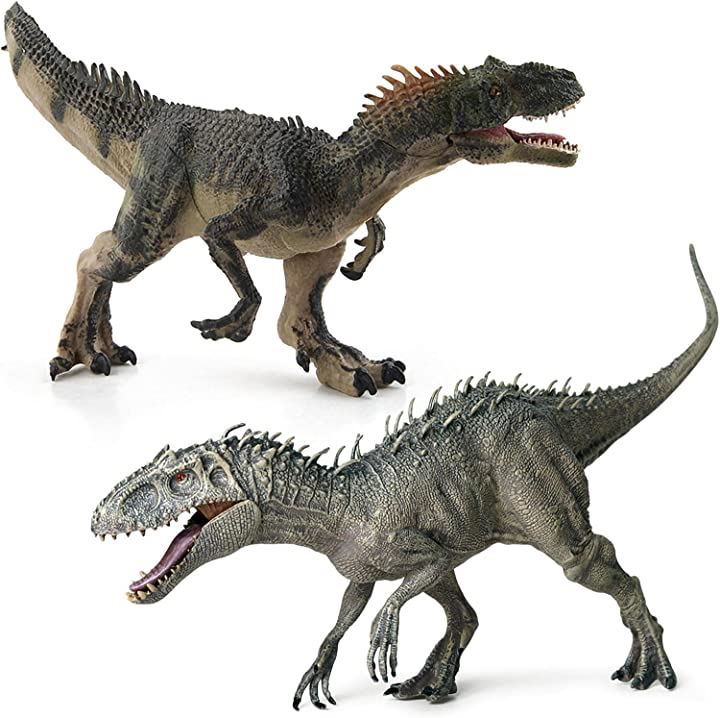 恐竜 フィギュア アロサウルス インドミナスレックス フィギュア ジュラシック 模型  2個セット フィギュア おもちゃ・ホビー・ゲーム0