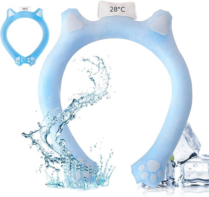 アイスネックリング 熱中症対策 PCM 28℃凍結 繰り返し使用可能 猫耳 首掛け 冷却 冷却グッズ MDM( 28度)