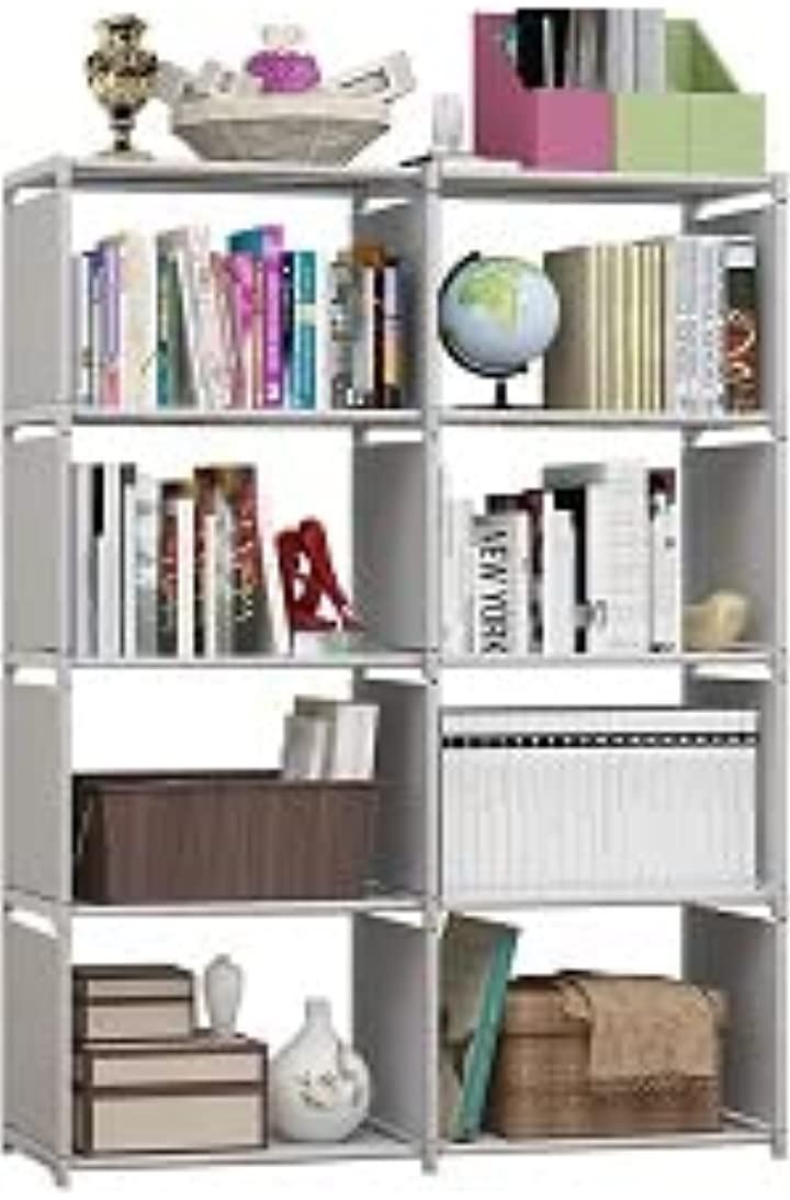 本棚 書棚 大容量 カラーボックス ブックラック スライド本棚 収納ボックス 二列四段 背面あり 収納家具 インテリア・寝具・収納(二列四段（背面あり）)
