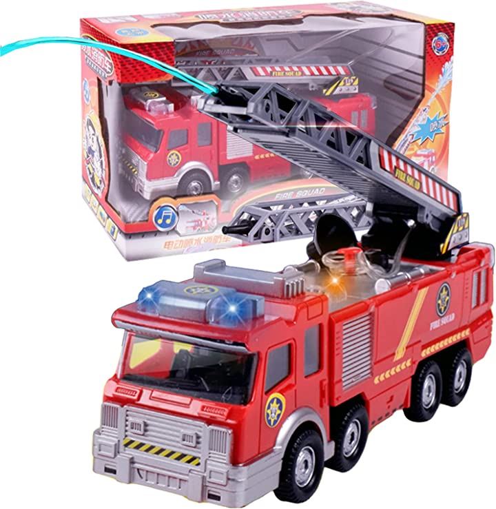 消防車 おもちゃ サイレン 音が鳴る 玩具 大きい ミニカー おもちゃ・玩具・ホビー(はしご車)
