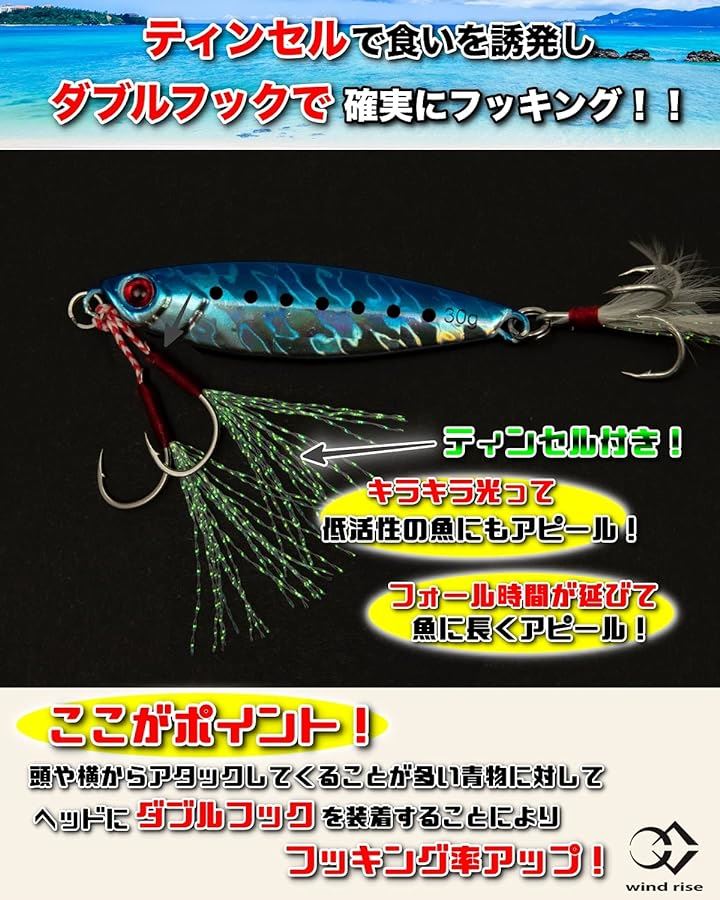 メタルジグ メタルスリムドラッグ30 8色セット ?青物 根魚