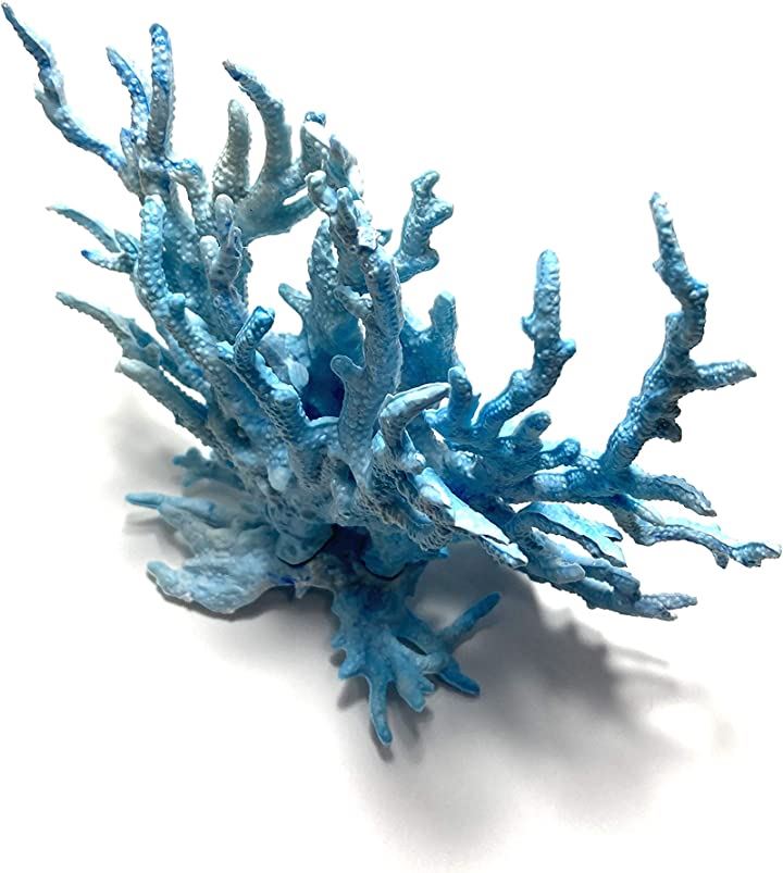 人工 珊瑚 サンゴ アクアリウム オブジェ 水槽 オーナメント 飾り 熱帯魚 流木・砂利・レイアウト用品 熱帯魚・アクアリウム ペット・ペットグッズ(ブルー)