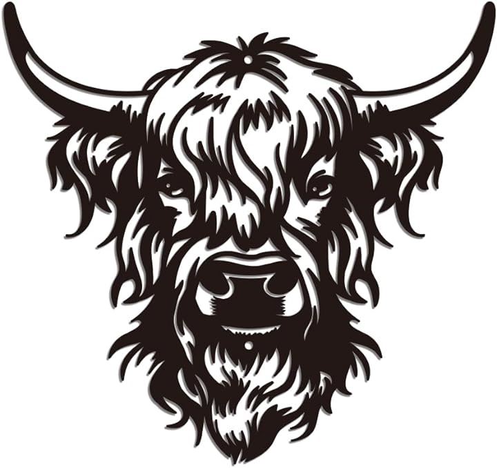 メタル壁 装飾 牛の頭アイアンウォール デコレーション MDM