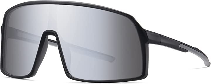 スポーツサングラス 自転車登山 釣り 野球 ゴルフ 眼鏡・サングラス・PC眼鏡 バッグ・小物・ブランド雑貨 ファッション(グレー)