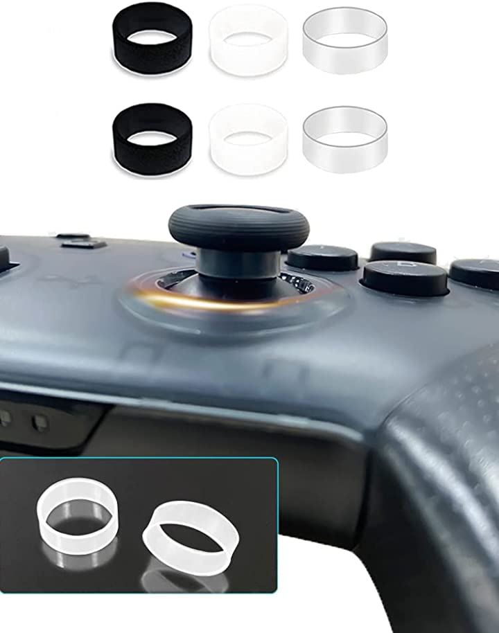 スティック保護リング 削れ防止 白い粉対策 シリコンリング スティック用プロテクトリング 各種コントローラー対応 3色6個お試しセット 本体周辺機器 Xbox テレビゲーム おもちゃ・ホビー・ゲーム(3色6個お試しセット)