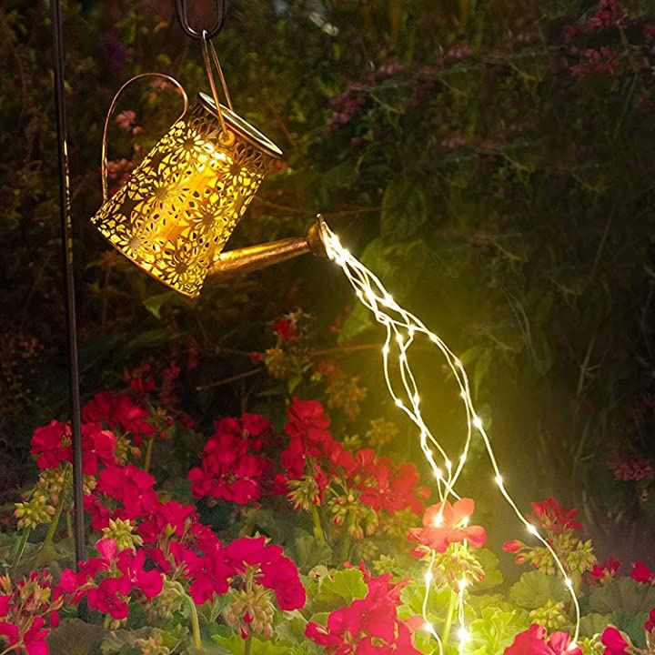 ArilAril ソーラーライト ガーデンライト 飾りライト 屋外 埋め込み式 じょうろ型 庭園灯 飾りライト 置物ライト LEDライト ち