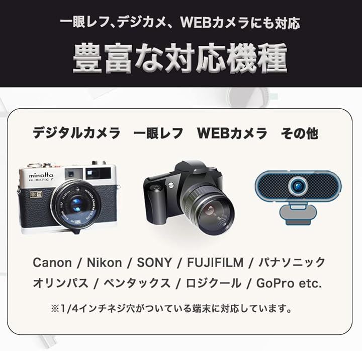 カメラ クランプ 雲台 セット 1/4ネジ 一眼レフ デジタルカメラ 対応