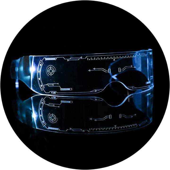 サングラス LED コスプレ 近未来 ゴーグル メガネ 光る サイバー パーティー