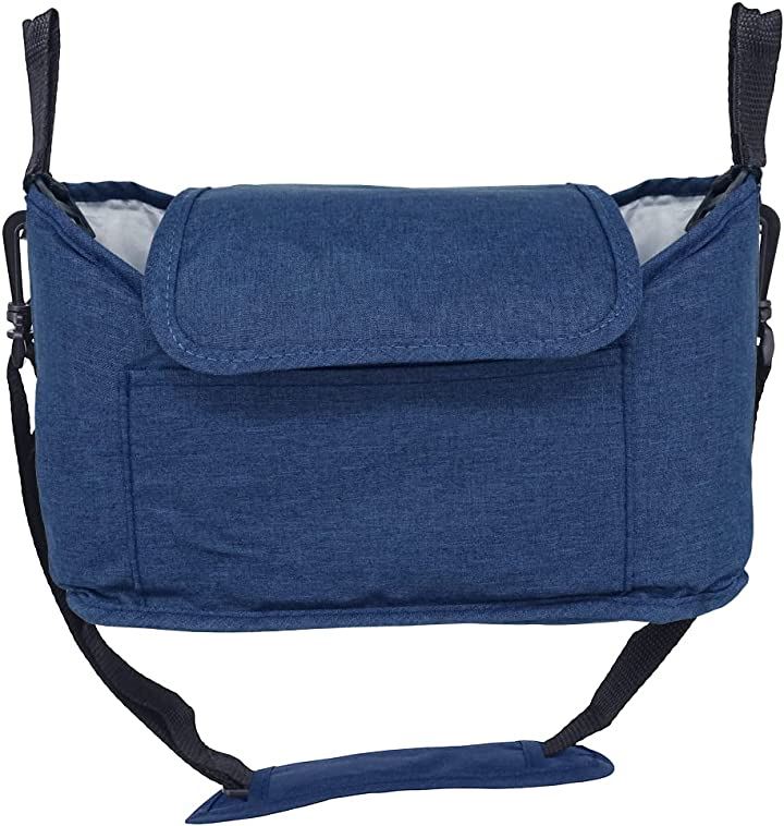 LUCINA 入院時の便利グッズ。 ベッドサイド 収納 ポーチ 2way かご・バスケット 小物入れ インテリア小物・置物 インテリア・寝具・収納(ネイビー)