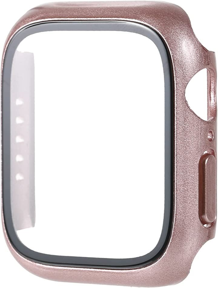 アップルウォッチ カバー Apple watch ケース 保護ケース 保護カバー スマートフォンアクセサリー 携帯電話・スマートフォン 家電・PC(ピンクゴールド, 49mm)