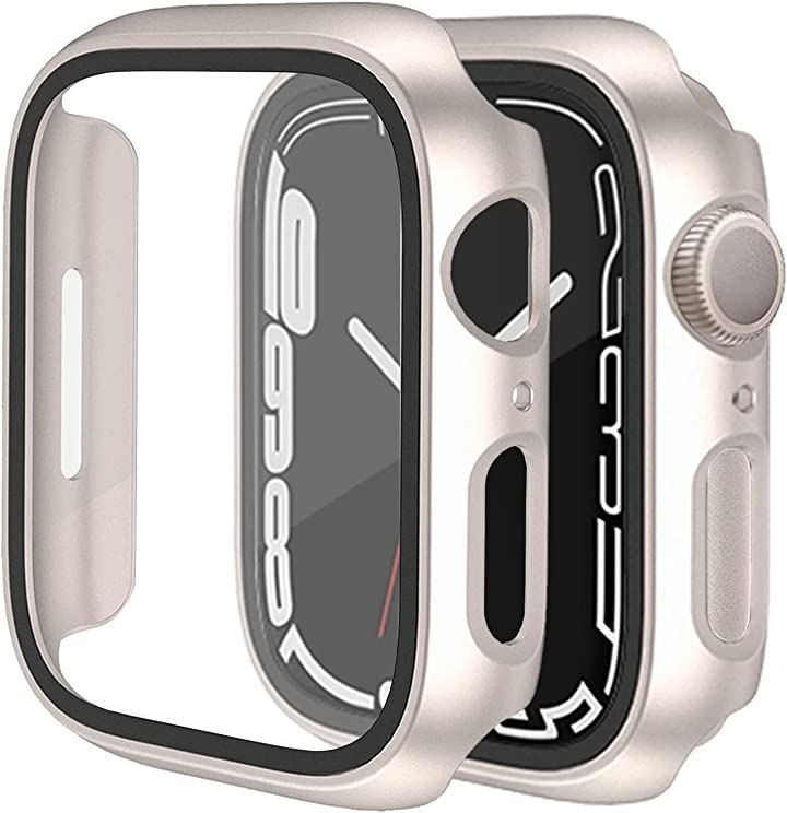 アップルウォッチ カバー Apple watch ケース 保護ケース 保護カバー スマートフォンアクセサリー 携帯電話・スマートフォン 家電・PC(スターライト, 41mm)