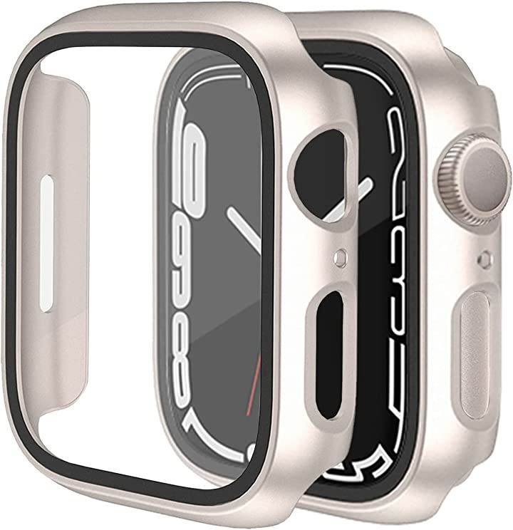 アップルウォッチ カバー Apple watch ケース 保護ケース 保護カバー スマートフォンアクセサリー 携帯電話・スマートフォン 家電・PC(スターライト, 44mm)