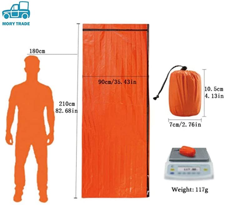 morytrade サバイバルシート エマージェンシーシート ねぶくろ コンパクト シェラフ カバー 封筒型 簡易 寝袋