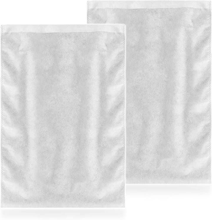 不織布袋 大容量 お徳用 100枚 ラッピング 大型 収納袋 パッキング 傷防止( 白, 45cmx35cm)