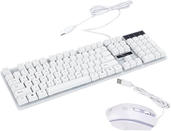 キーボード マウス セット ゲーミング LED バックライト 7色 usb 10キー付き 英語配列 有線