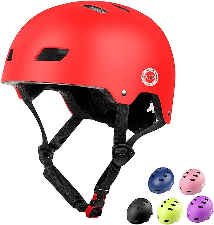 子供用ヘルメット スケートボード スポーツ 自転車 保護用ヘルメット S( レッド, S（48-54cm）)