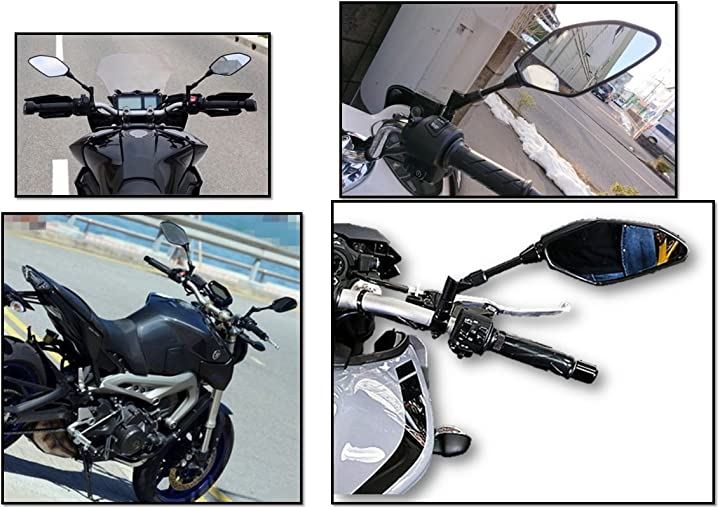 オートバイ バイクミラー ヤマハ 川崎 ホンダ MT-07 MT-09 PCX
