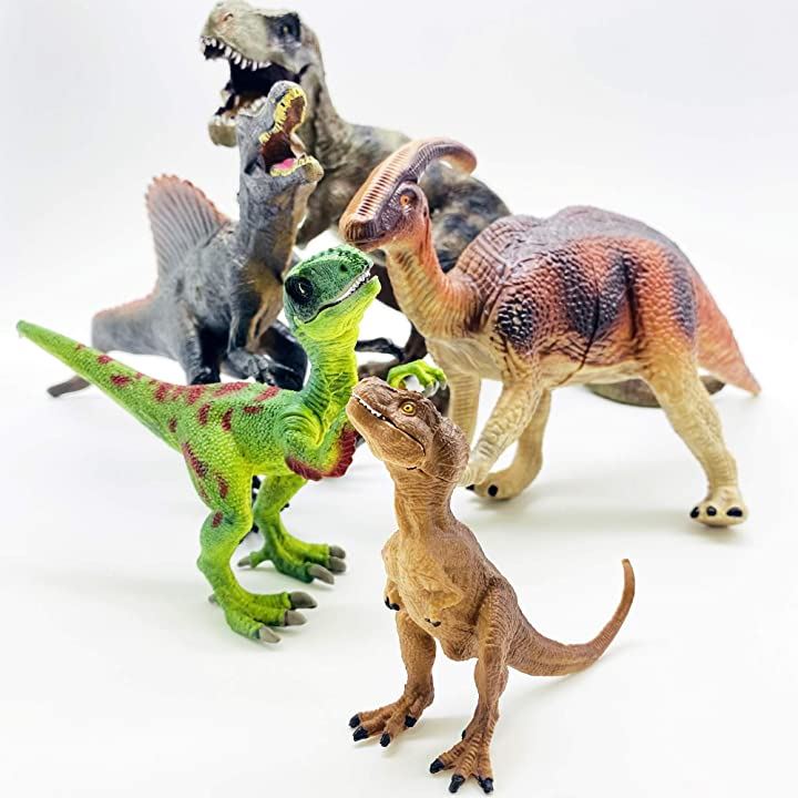 恐竜 ティラノサウルス スティラコサウルス パラサウロロフス 自立 フィギュアセット おもちゃ・ホビー・ゲーム(5種セット)