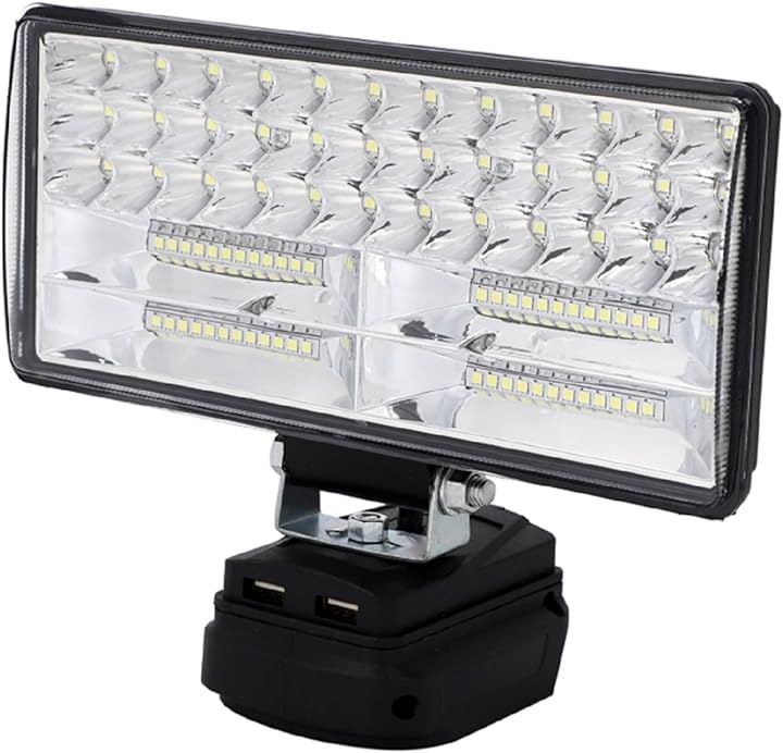2個180W LED ワークライトバッテリー 18V 14V 投光器 互換 楽天市場】180W LED ワークライト USB充電付き マキタバッテリー