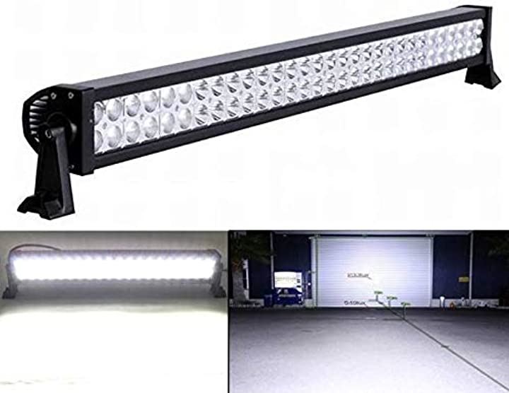 CREE LED 32インチ ライトバー 60連 180W ワークライト 作業灯 16200LM 12V/24V兼用 防水 防塵 オフロード