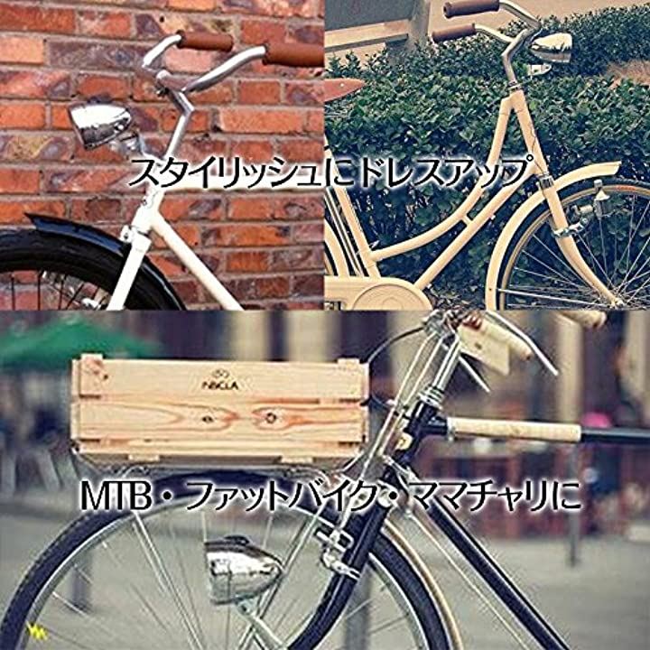 自転車 ヘッド ライト 砲弾型 3 LED レトロ クラシック デザイン 電池式 金具 付 ライト・ランプ アクセサリー・グッズ スポーツ・アウトドア( シルバー)：[クイックスピード ヤマダモール店]