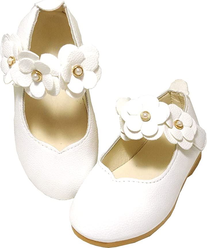 キッズ フォーマル 靴 女の子 子供靴 シューズ キッズ靴 結婚式 発表会 白( ホワイト, 16.0 cm)