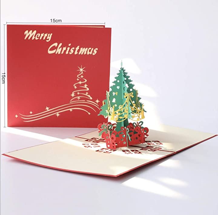 クリスマス３D 立体 ポップアップ カード クリスマスカード パーティー イベント お祝いに クリスマス用品 パーティー・イベント用品・販促品 おもちゃ・ホビー・ゲーム(クリスマスツリー)