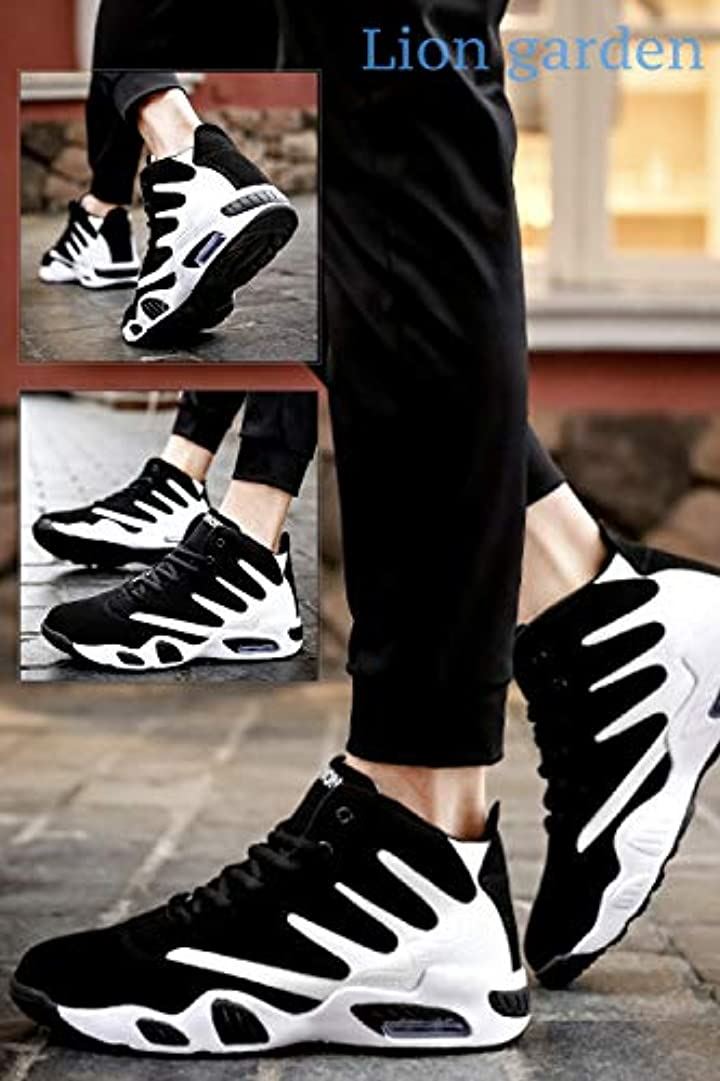 スニーカー スポーツ 軽量 カジュアル バッシュ風 バスケ 男女兼用 メンズ レディース メンズ靴 ファッション ブラック 25 5 26 0 クイックスピード ヤマダモール店