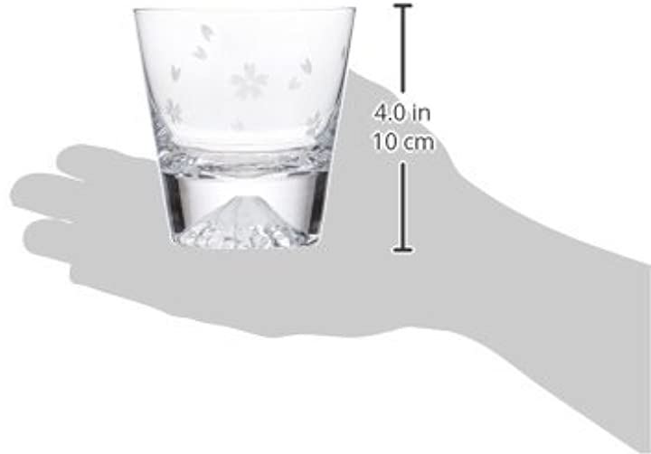 田島硝子 富士山 ロックグラス 桜富士 TG16-015-RS 桜風呂敷包み 贈与