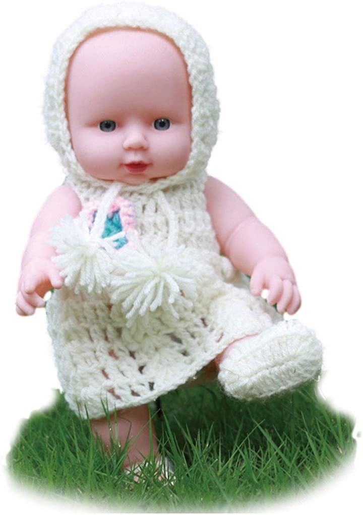 morytrade 人形 赤ちゃん人形 乳児 新生児 おもちゃ 沐浴 にんぎょう リアル 30cm フィギュア おもちゃ・ホビー・ゲーム(ニット白)